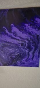 Purple Paint Pour