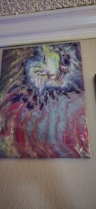 Clear Coated Paint Pour