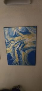 blue and gold liquid