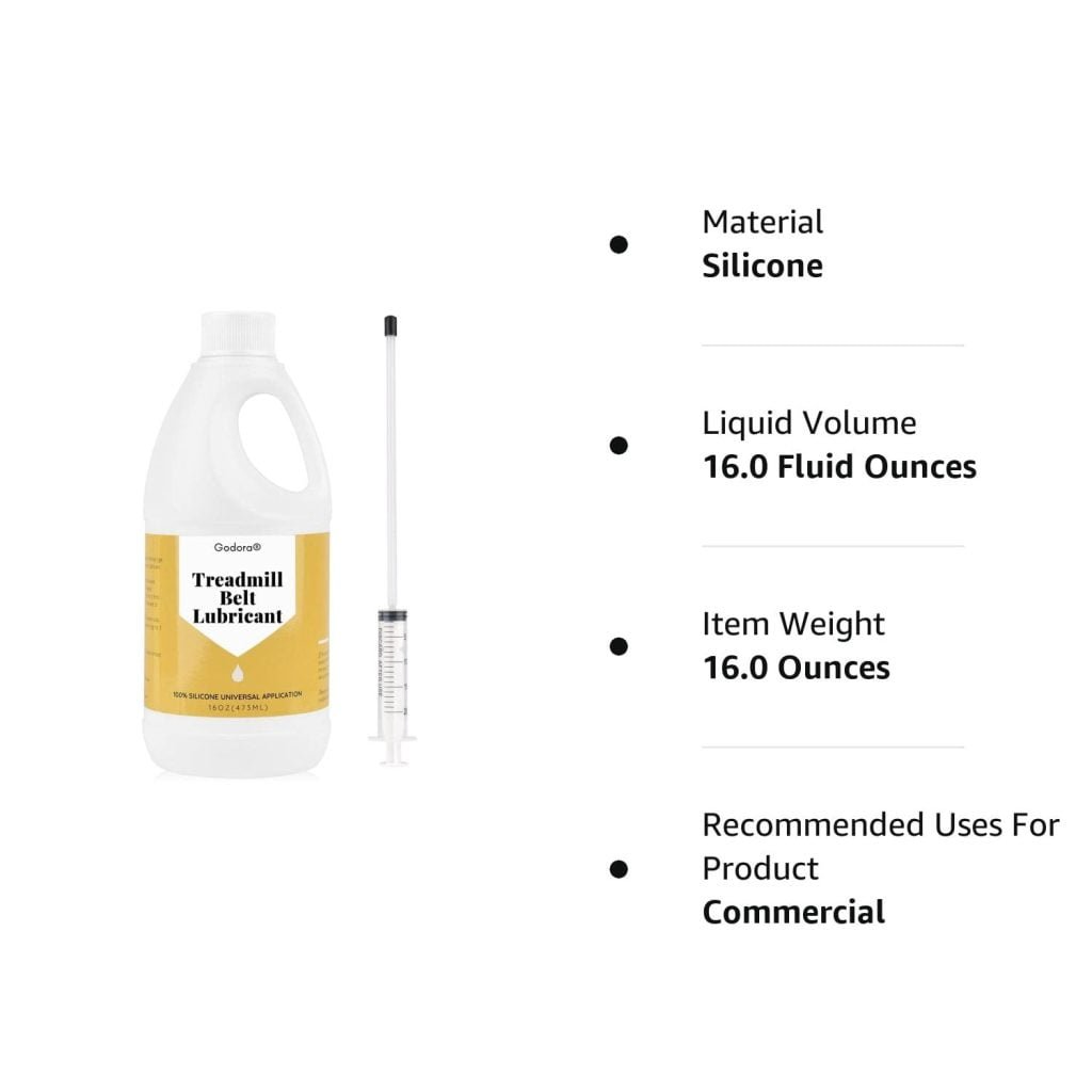 100% Silicone Treadmill Lubricant/Treadmill Lube, 4 Ounces Premium Silicone Oil for Treadmill Belt Lubrication, Easy to Apply Treadmill Belt Lubricant Oil, Suitable for Nearly All Type of Treadmills