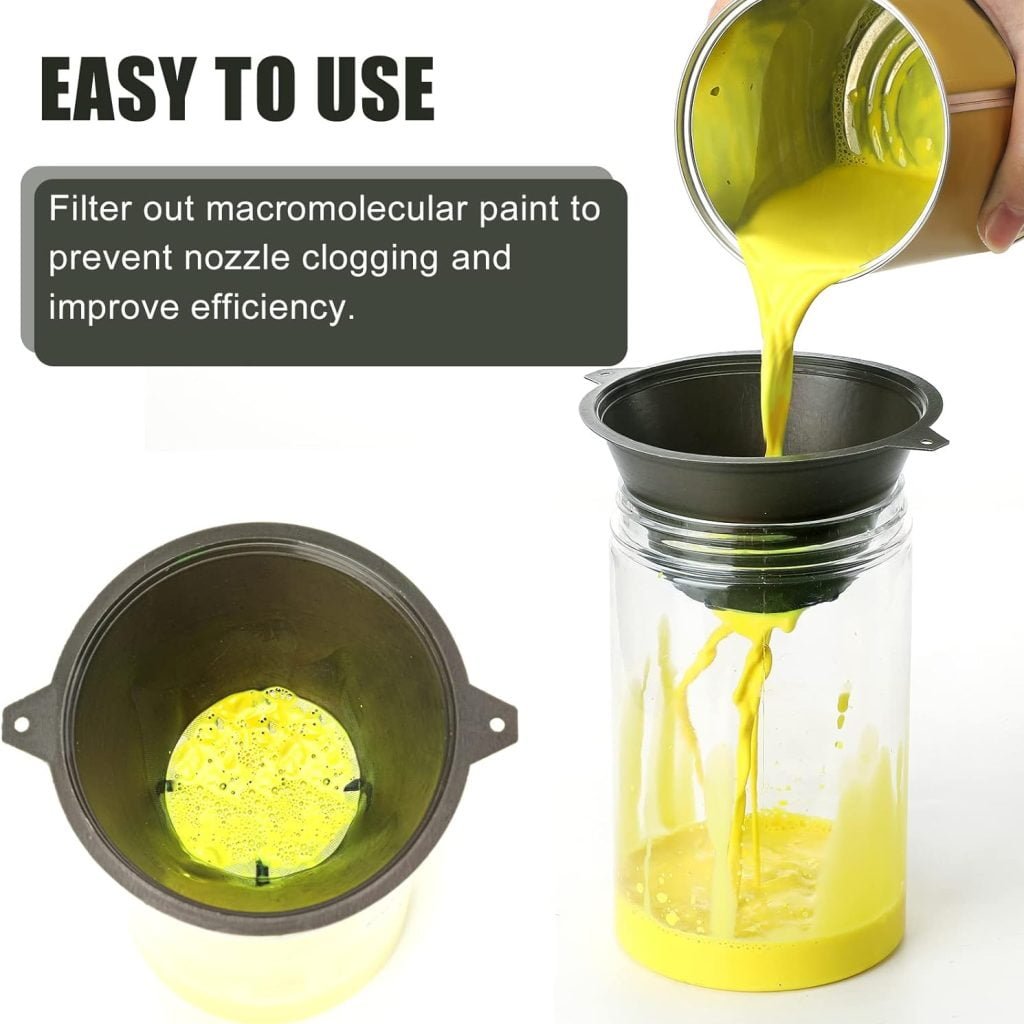 30 Pcs Paint Filter 100 mm Plastic Paint Strainer with Fine Nylon Mesh Reusable Industrial Nylon Mesh Paint Filter for Filter Oil, Water Based Oil Paints, Food Residue