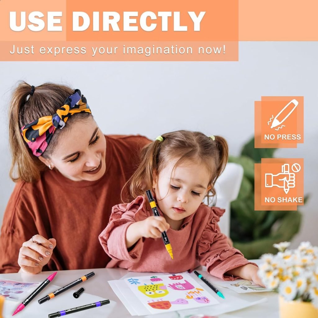 48 Colors Acrylic Paint Pens, Dual Tip Acrylic Paint Markers with Brush Tip and Fine Tip, Acrylic Pens for Rock Painting, Wood, Canvas, Stone, Glass, Ceramic,DIY Crafts Making Art Supplies 48 Colors Acrylic Paint Pens, Dual Tip Acrylic Paint Markers with Brush Tip and Fine Tip, Acrylic Pens for Rock Painting, Wood, Canvas, Stone, Glass, Ceramic,DIY Crafts Making Art Supplies