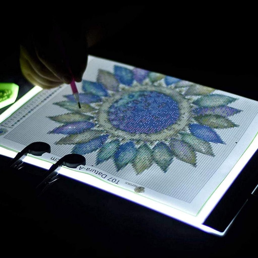A4 Ultra-Thin Portable LED tracing Light Box Dimmable Brightness LED Art Tracing Pad for Artist Drawing Sketching Animation Stencilling and 5d Diamond Painting (Black, A4)
