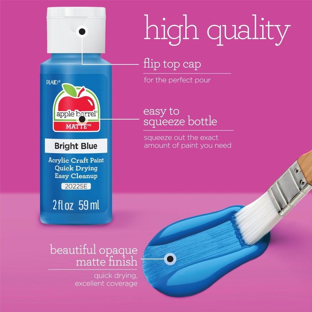 Acrylic Paint Set (2-Ounce), Best Colors Count, 2 Fl Oz (Pack of 16)