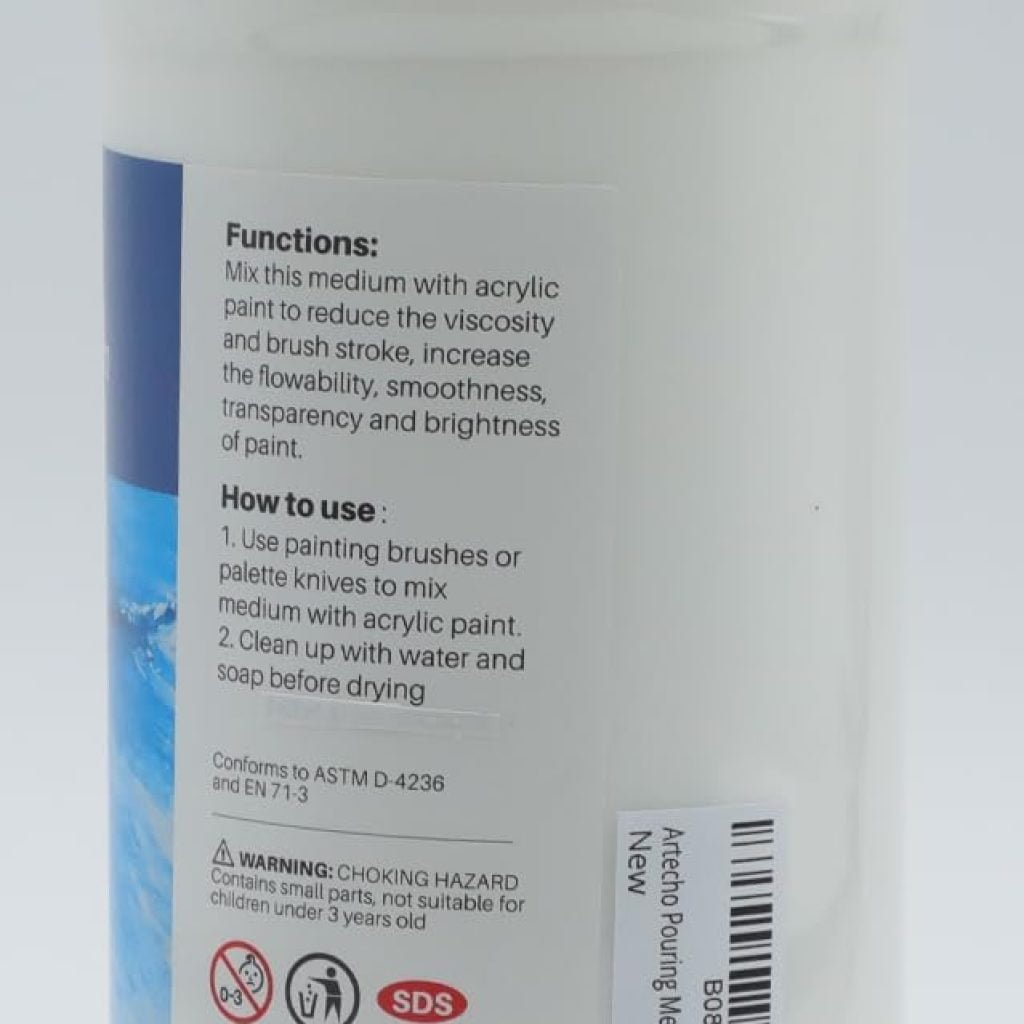 Artecho Pouring Effects Medium 32oz / 946ml, Acrylic Medium for Acrylic Paint, Premium Acrylic Paint Thinner