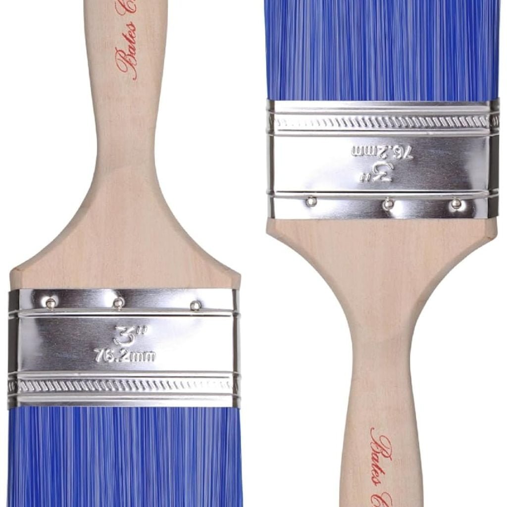 Bates- Paint Brushes, 6 Pack, Treated Wood Handle, Paint Brushes for Walls, Stain Brush, Wall Paint Brushes, Paint Brush, Furniture Paint Brush, Paint Brushes for Painting Walls, Painting Brush
