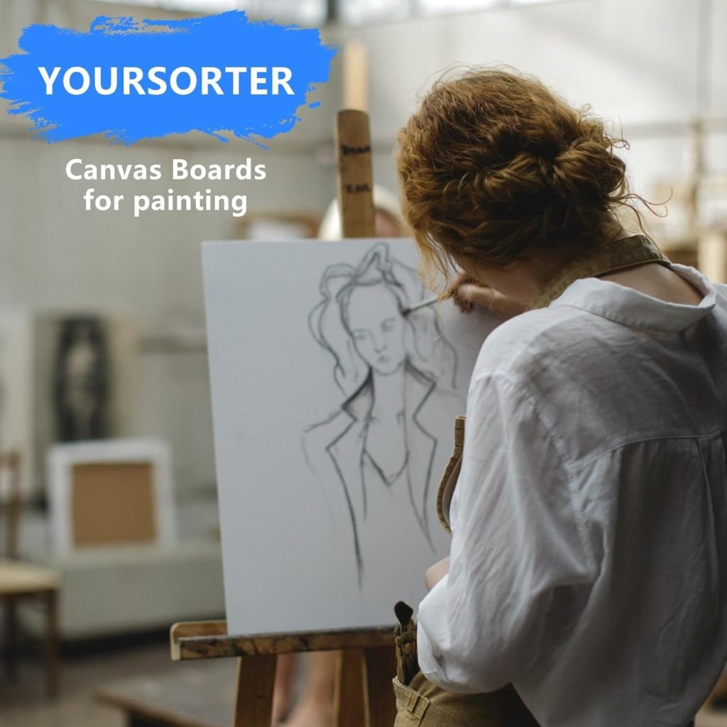 Canvas Boards 4 Pack, 8x10inch Blank Canvases for Painting, Gesso Primed Acid-Free 100% Cotton Painting Canvas Panels for Acrylic Oil Tempera Watercolor Paints, Art Painting Supplies Canvas Boards 4 Pack, 8x10inch Blank Canvases for Painting, Gesso Primed Acid-Free 100% Cotton Painting Canvas Panels for Acrylic Oil Tempera Watercolor Paints, Art Painting Supplies