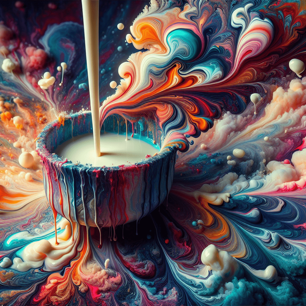 Cloud Effect Acrylic Paint Pouring