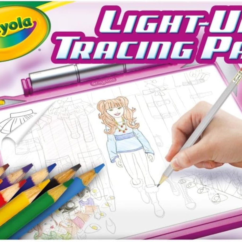 Crayola Light Up Tracing Pad - Pink, Drawing Pads for Kids, Kids Toys, Light Box, Birthday Easter Gifts for Girls Boys, 6+ [Amazon Exclusive]