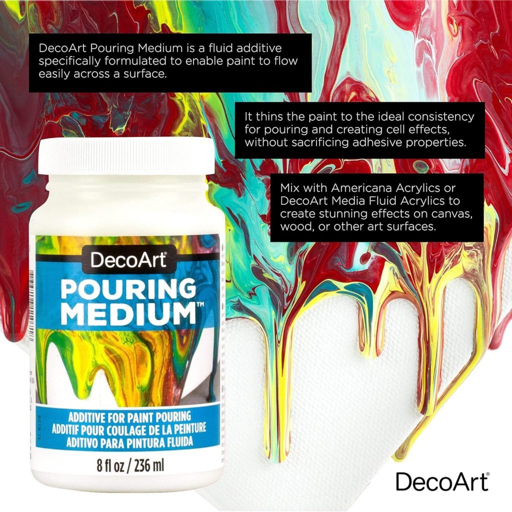 DecoArt Pouring Medium 16 Fl Oz (Pack of 1) DecoArt Pouring Medium 16 Fl Oz (Pack of 1)