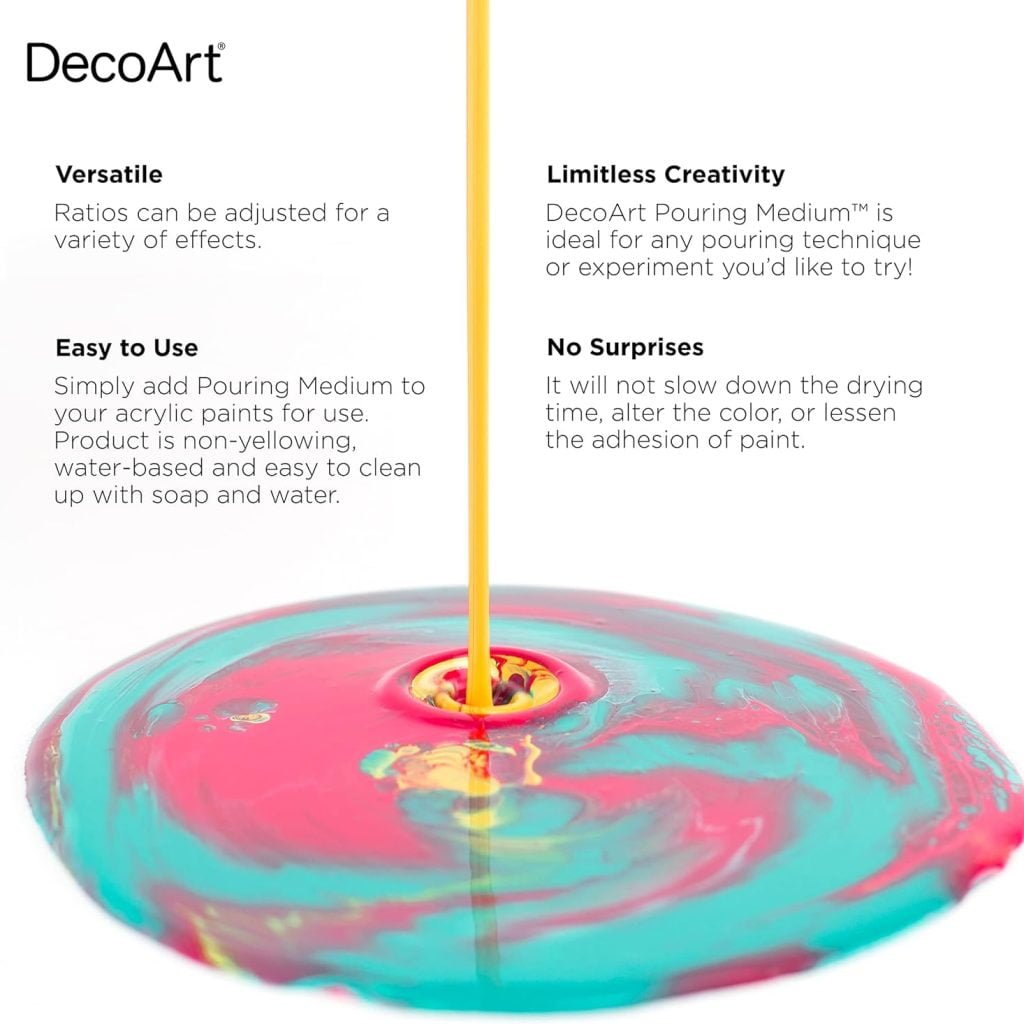 DecoArt Pouring Medium 16 Fl Oz (Pack of 1) DecoArt Pouring Medium 16 Fl Oz (Pack of 1)