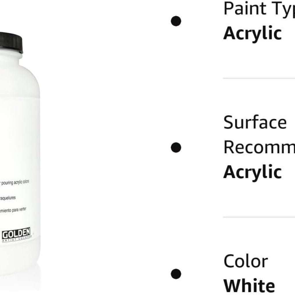 Golden Acryl Med 32 Oz Gac-800 Acrylic White