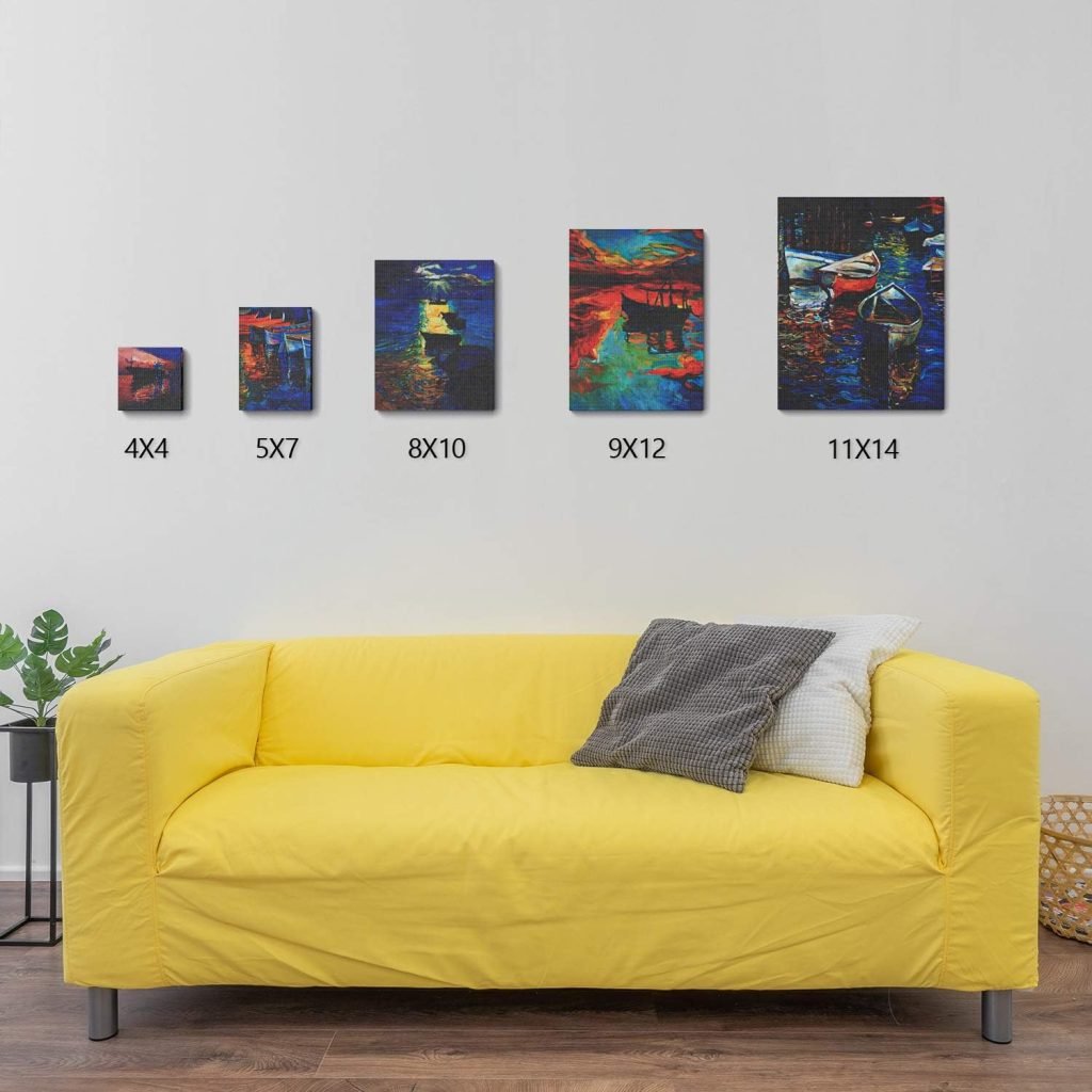 GOTIDEAL Stretched Canvas, Multi Pack 4x4, 5x7, 8x10,9x12, 11x14 Set of 10, Primed White - 100% Cotton Artist Canvas Boards for Painting, Acrylic Pouring, Oil Paint Dry Wet Art Media GOTIDEAL Stretched Canvas, Multi Pack 4x4, 5x7, 8x10,9x12, 11x14 Set of 10, Primed White - 100% Cotton Artist Canvas Boards for Painting, Acrylic Pouring, Oil Paint Dry Wet Art Media