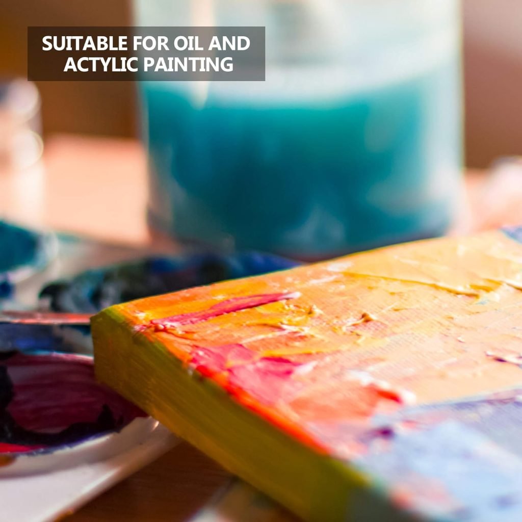 GOTIDEAL Stretched Canvas, Multi Pack 4x4, 5x7, 8x10,9x12, 11x14 Set of 10, Primed White - 100% Cotton Artist Canvas Boards for Painting, Acrylic Pouring, Oil Paint Dry Wet Art Media GOTIDEAL Stretched Canvas, Multi Pack 4x4, 5x7, 8x10,9x12, 11x14 Set of 10, Primed White - 100% Cotton Artist Canvas Boards for Painting, Acrylic Pouring, Oil Paint Dry Wet Art Media