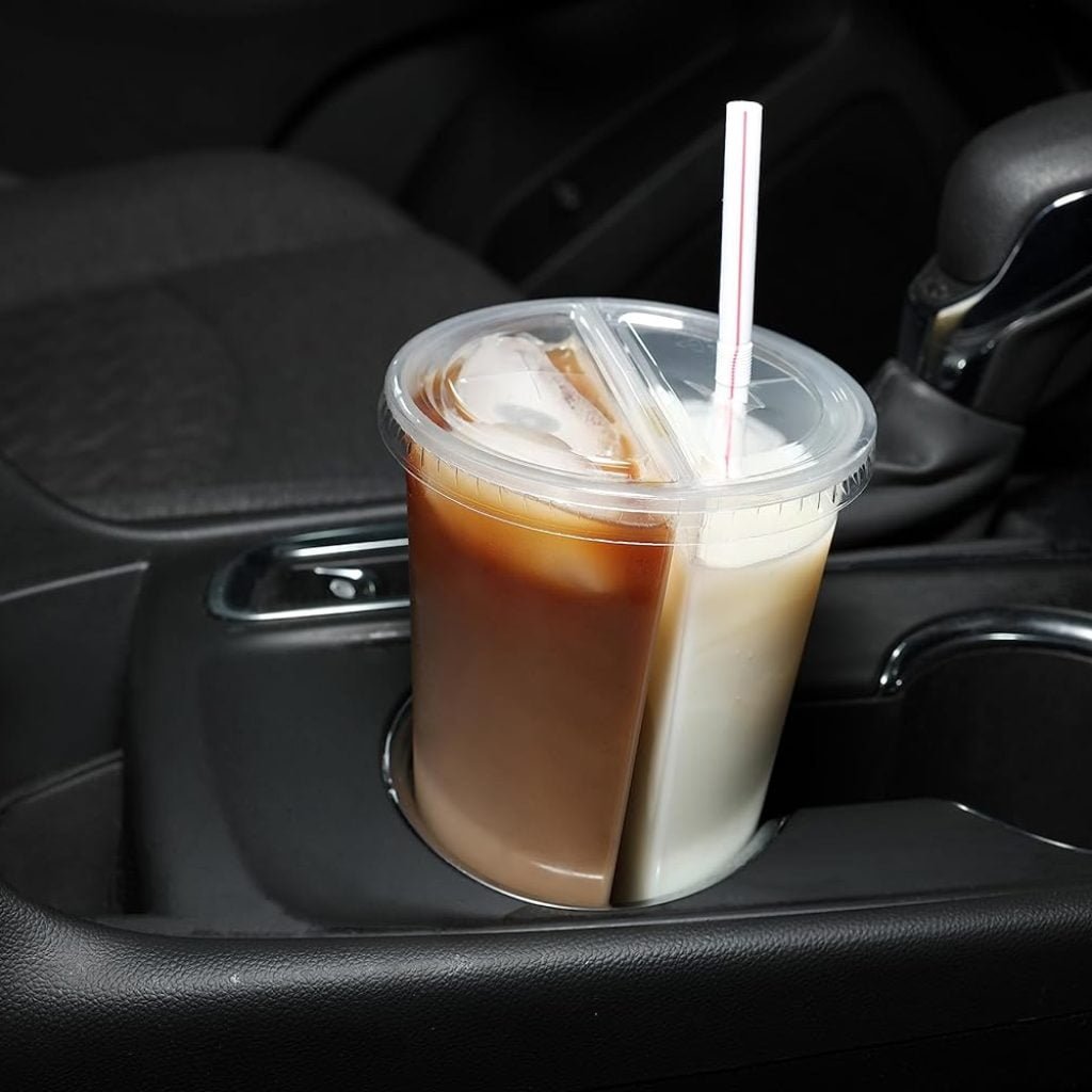 iStack 2 in 1 Cup with Compartment - Enjoy Two Drinks In 1 Cup with this Dual Tumbler - 22 oz Double Sided Cup 12 pack