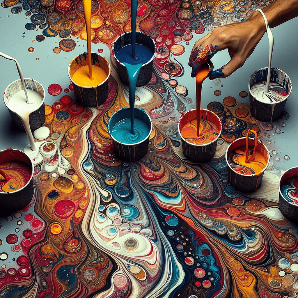 Paint Pouring 101 – Multi cup Pour Paint Pouring 101 – Multi cup Pour
