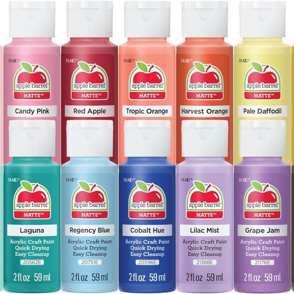 Pastel Dreams Vivid Wonders Collection Acrylic Craft Paint, PROMOTCK, 2 fl oz each, 18 assorted matte colors, 18 count