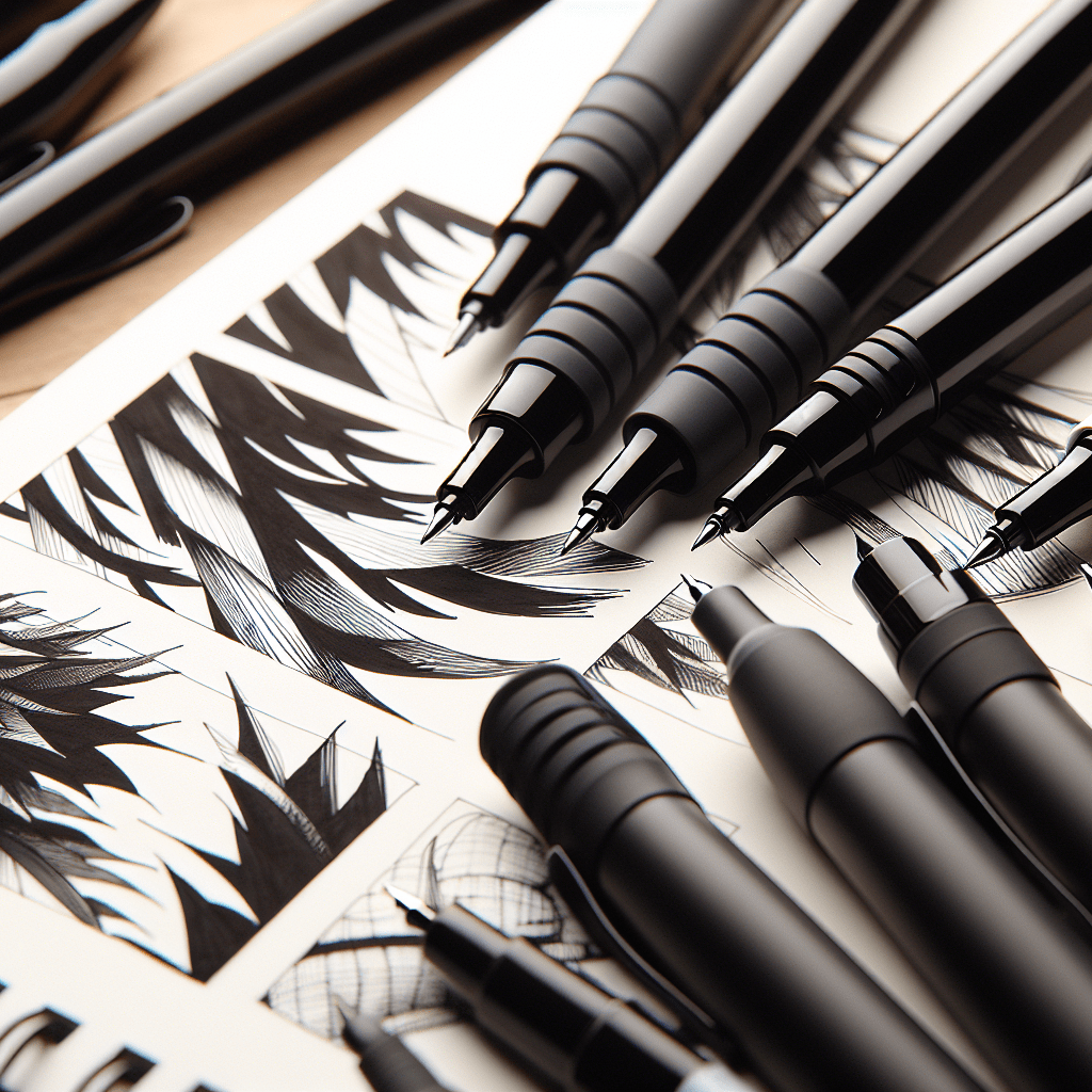 POSCA Black White - Fine to Medium Set of 8 Pens PC-5M, PC-3M, PC-1M, PC-1MR POSCA Black White - Fine to Medium Set of 8 Pens PC-5M, PC-3M, PC-1M, PC-1MR