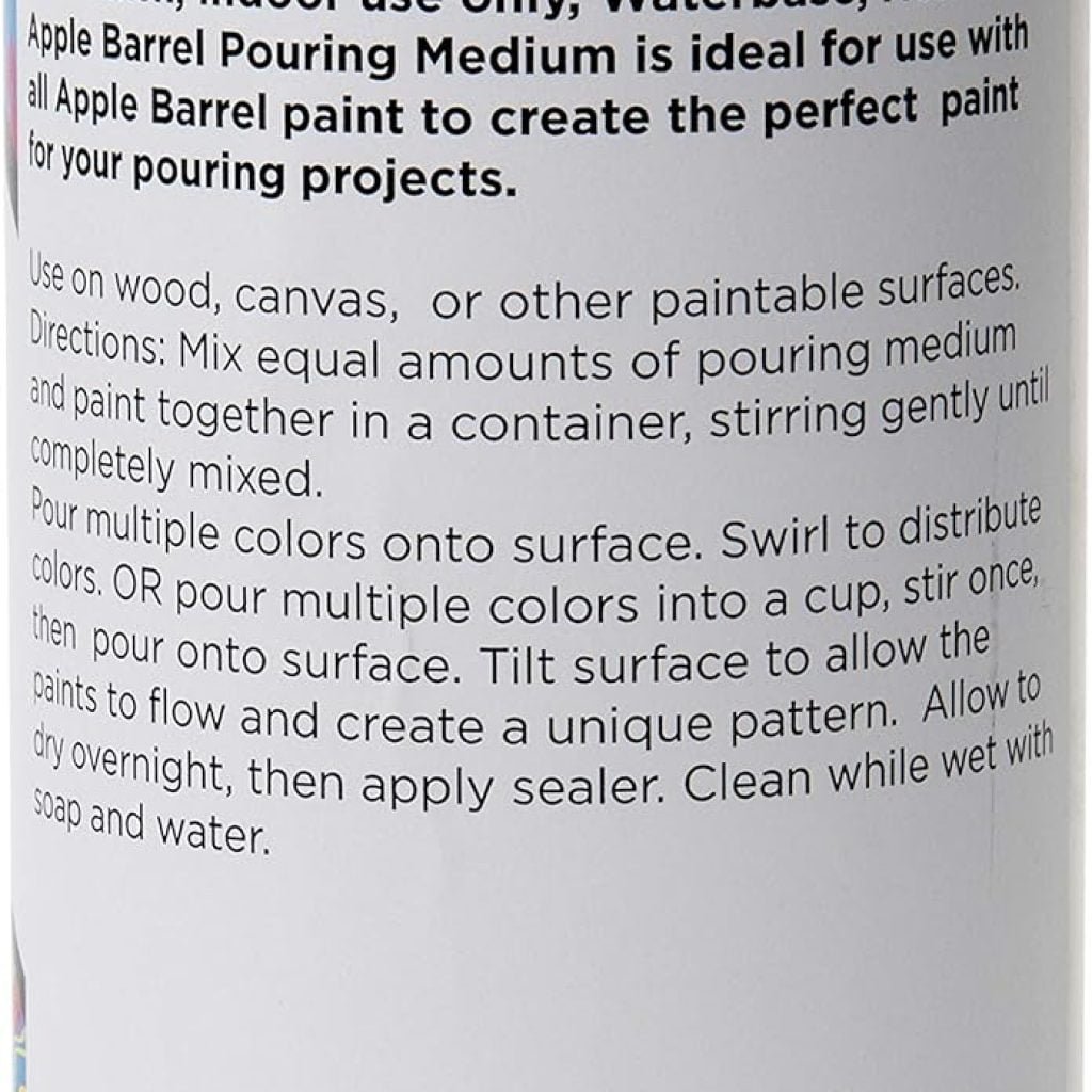 Pouring Medium, 44840E Acrylic, 16 oz, 16 Fl Oz