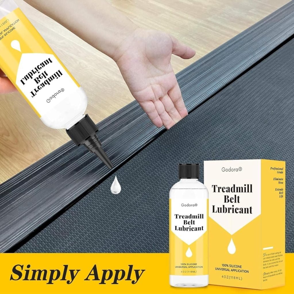 Premium 100% Silicone Treadmill Lubricant/Treadmill Lube, 4 Ounces Silicone Oil for Treadmill Belt Lubrication, Easy to Apply Treadmill Belt Lubricant Oil, Suitable for for Most Treadmill Brands