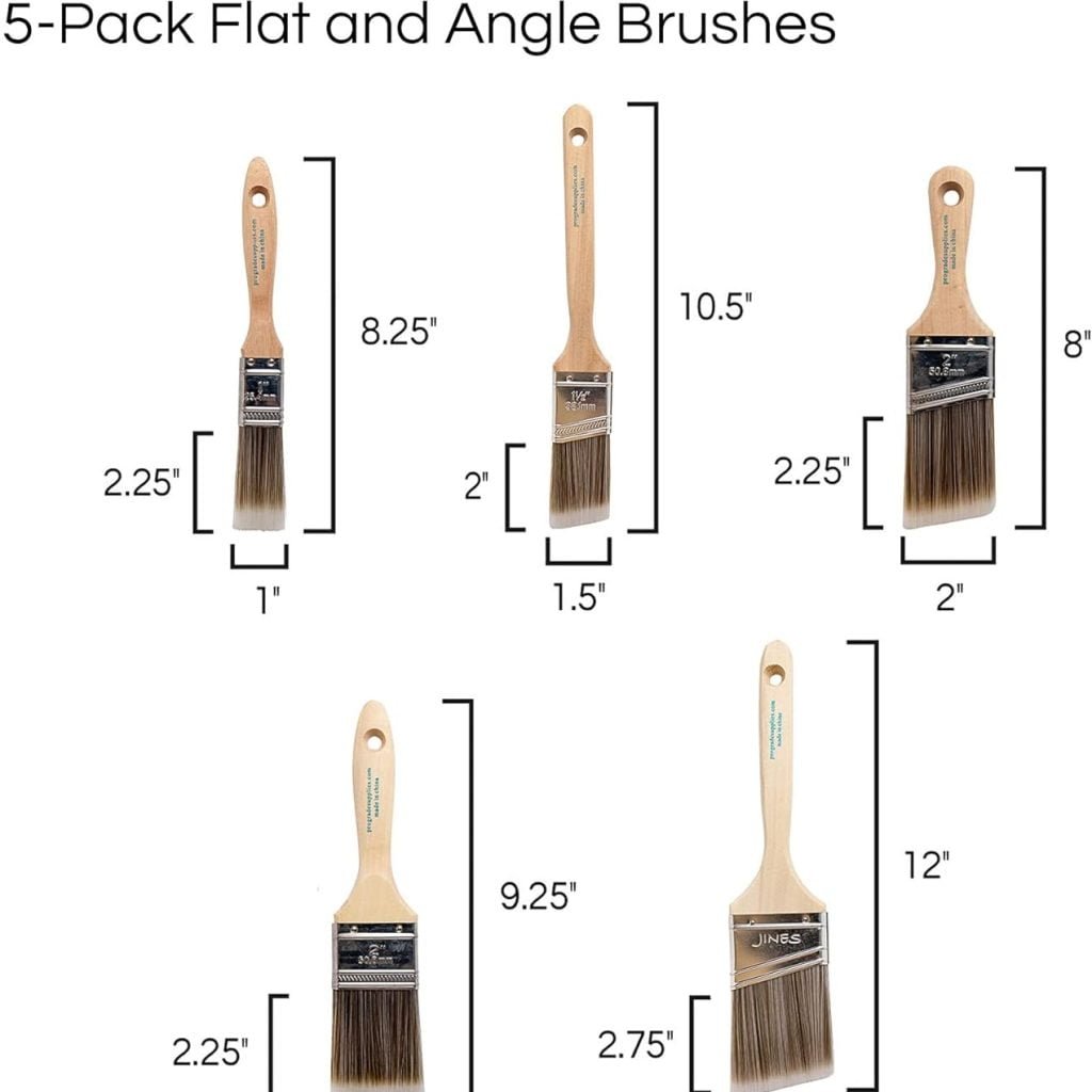 Pro Grade - Paint Brushes - 5 Ea - Paint Brush Set