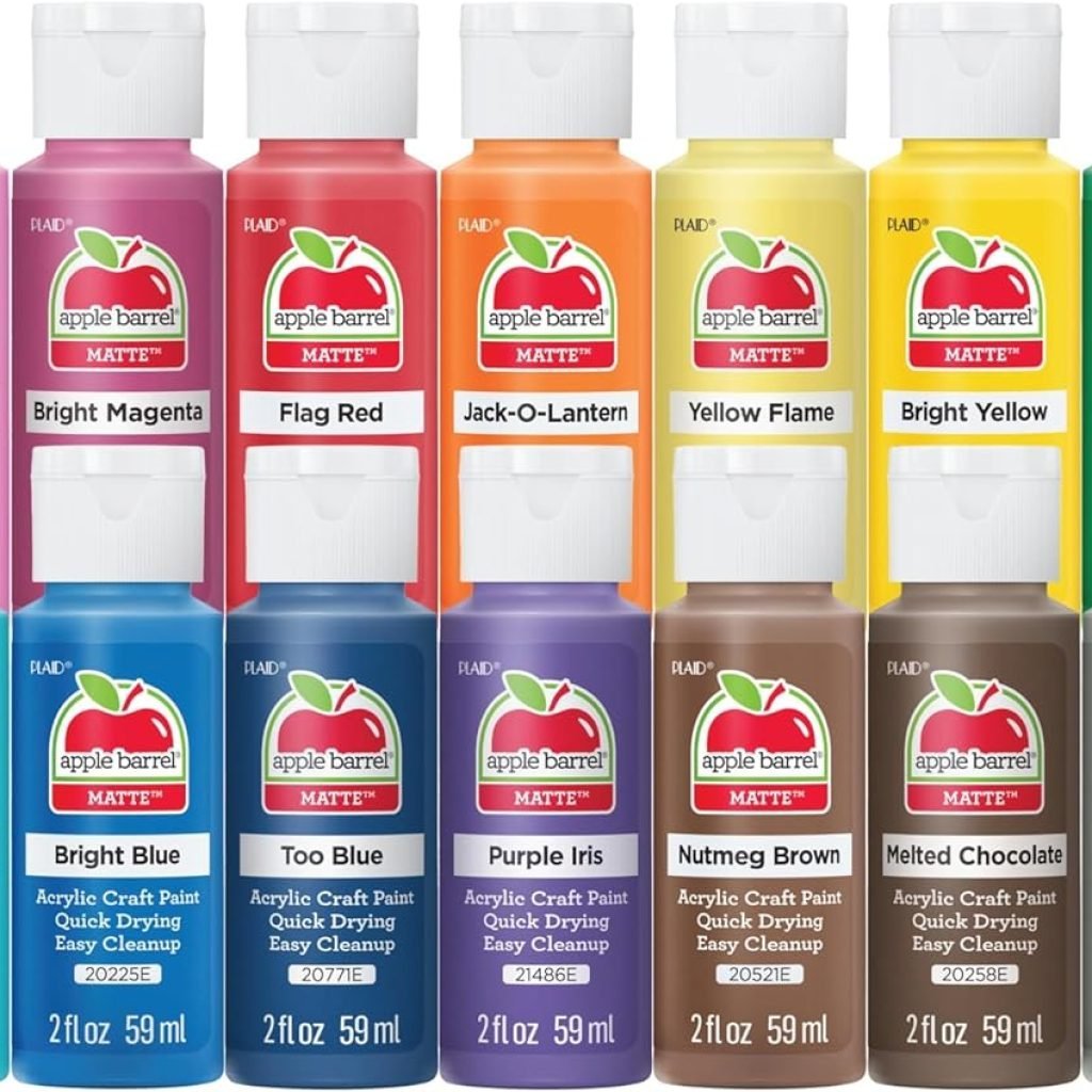 PROMOABI Acrylic Paint Set, 2 Fl Oz (Pack of 18), Multicolor, 18 Count