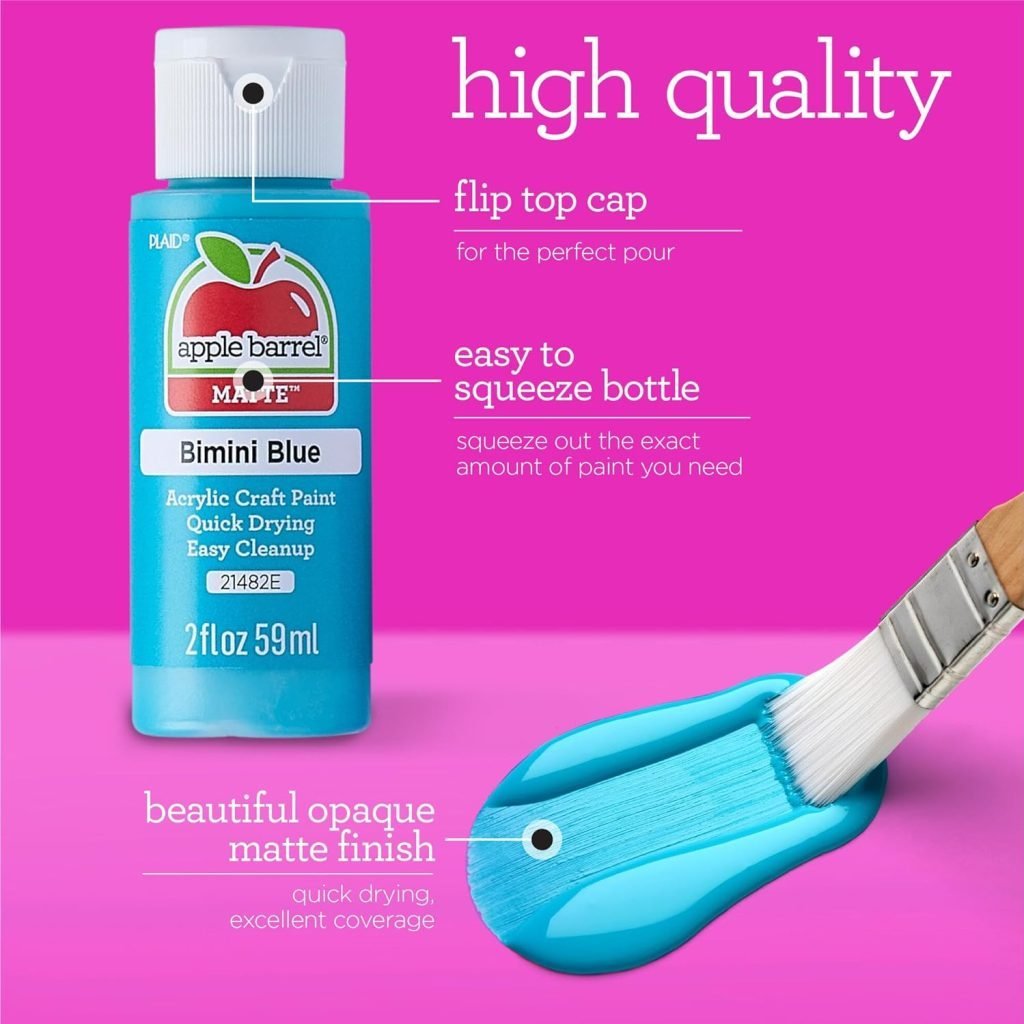 PROMOABI Acrylic Paint Set, 2 Fl Oz (Pack of 18), Multicolor, 18 Count