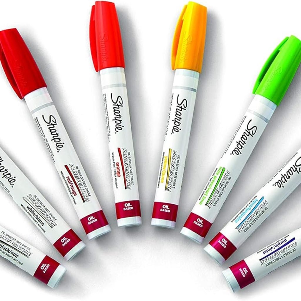 SHARPIE Oil-Based Paint Markers, Medium Point, Assorted Colors, 8 Count - Great for Rock Painting SHARPIE Oil-Based Paint Markers, Medium Point, Assorted Colors, 8 Count - Great for Rock Painting