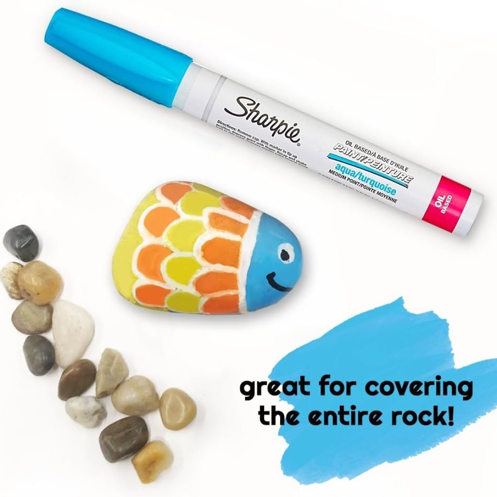 SHARPIE Rock Painting Kit Oil-Based Paint Markers, Medium Point, Assorted Colors, 15 Count SHARPIE Rock Painting Kit Oil-Based Paint Markers, Medium Point, Assorted Colors, 15 Count