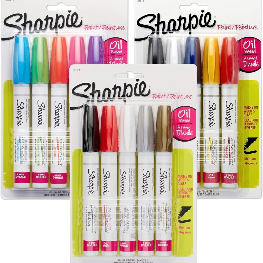 SHARPIE Rock Painting Kit Oil-Based Paint Markers, Medium Point, Assorted Colors, 15 Count SHARPIE Rock Painting Kit Oil-Based Paint Markers, Medium Point, Assorted Colors, 15 Count