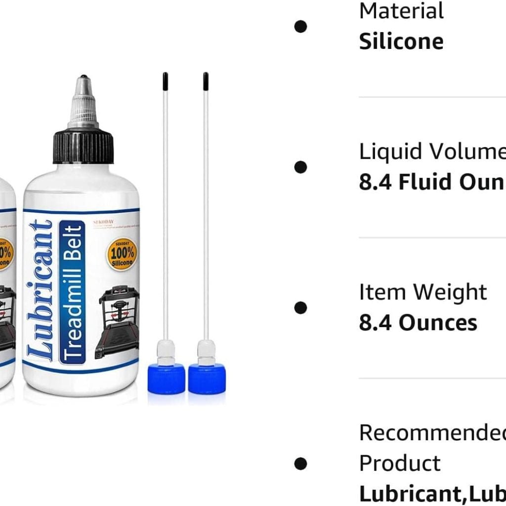 Silicone Treadmill Belt Lubricants/Lubes | 4.2 Ounce, High Temperature Resistant and Stable Lubricant,with Hard Application Tubes and Precision Screw Caps for Easy Use