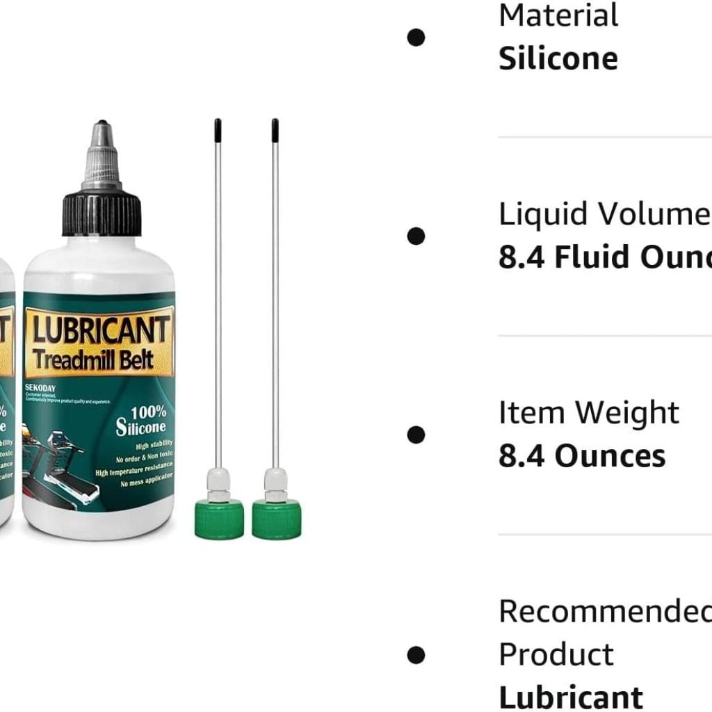 Silicone Treadmill Belt Lubricants/Lubes | 4.2 Ounce, High Temperature Resistant and Stable Lubricant,with Hard Application Tubes and Precision Screw Caps for Easy Use