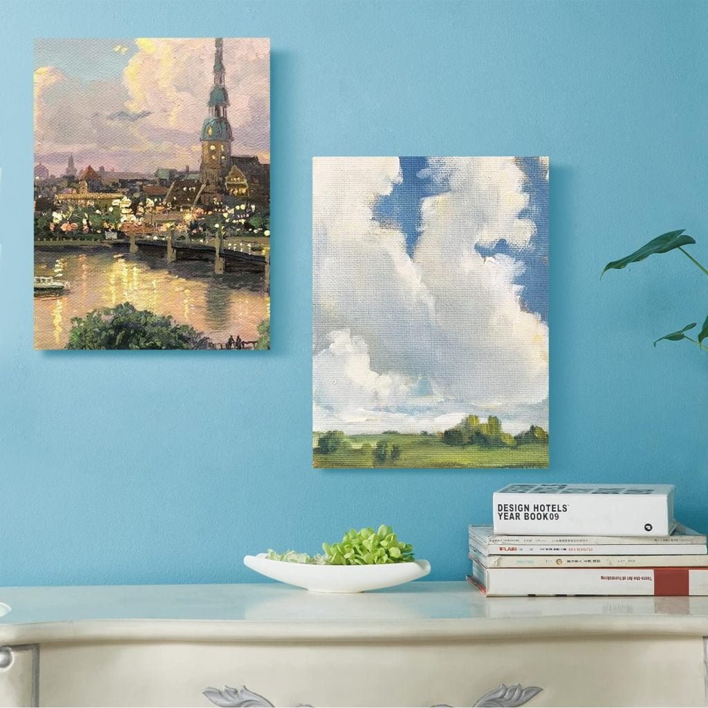 Simetufy Canvas Boards for Painting, 52 Pack 8 x 10 Inch Blank Canvas for Painting Using Acrylic Paint or Oil (Pre-Primed)