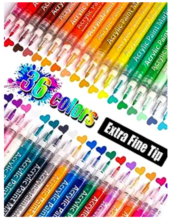 36 Colors Extra Fine Tip Paint Pens Review