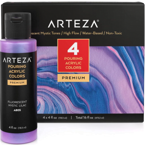 Arteza Iridescent Pouring Acrylic Paint Review