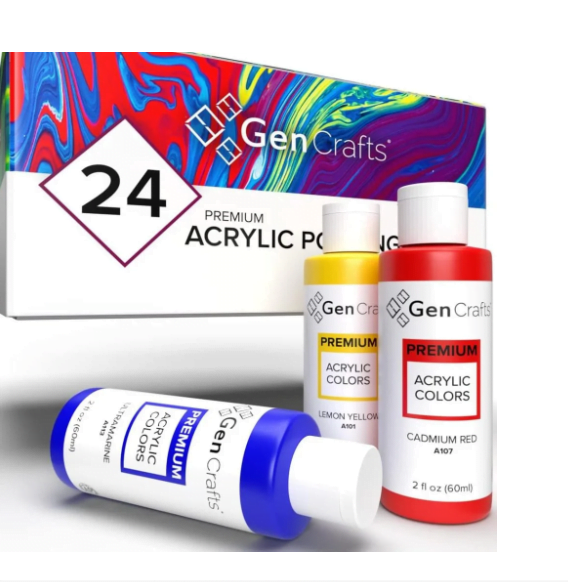 GenCrafts Acrylic Pouring Paint 24 Colors Review