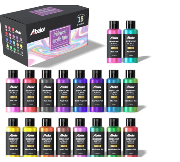 ABEIER Iridescent Acrylic Paint Review