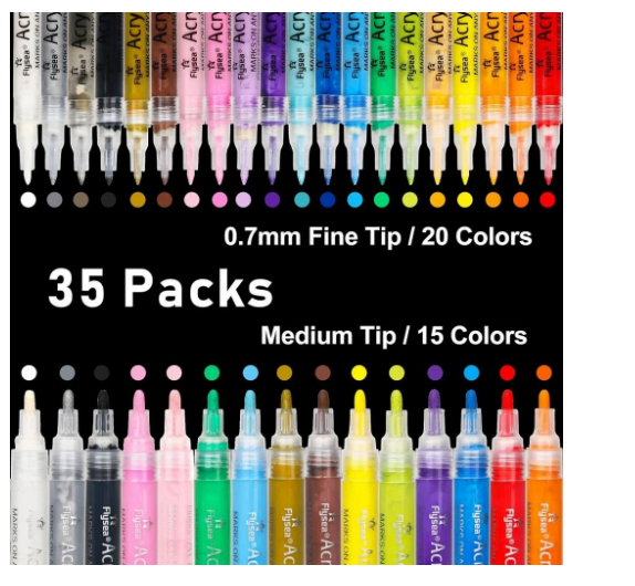 NAWOD 35 Premium Acrylic Paint Marker Pens Review