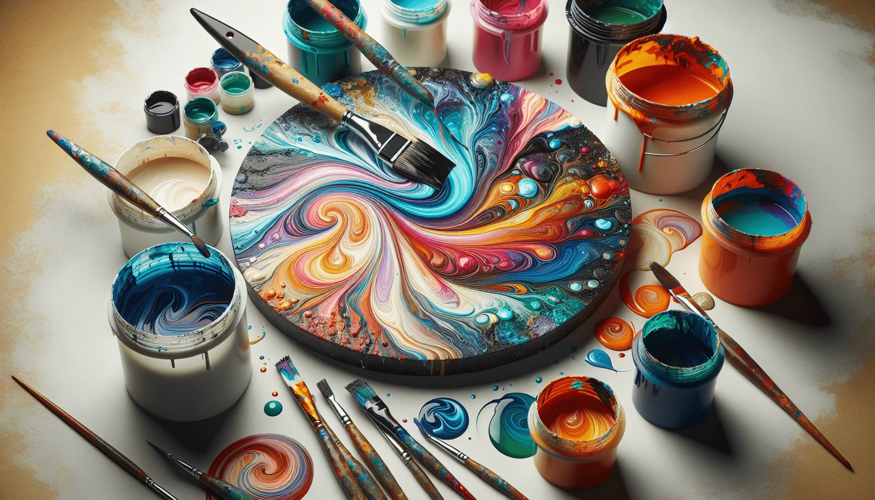 essential tools for paint pouring