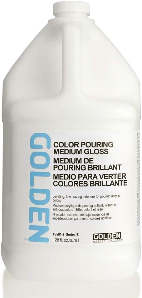 Golden Artist Colors Color Pouring Medium, Gloss Finish, 128 Ounce Bottle (3501-7)