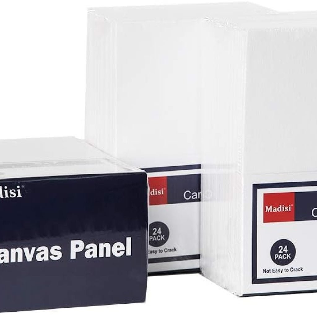 Madisi Painting Canvas Panels 72 Pack, 5X7, Classroom Value Pack Art Canvas