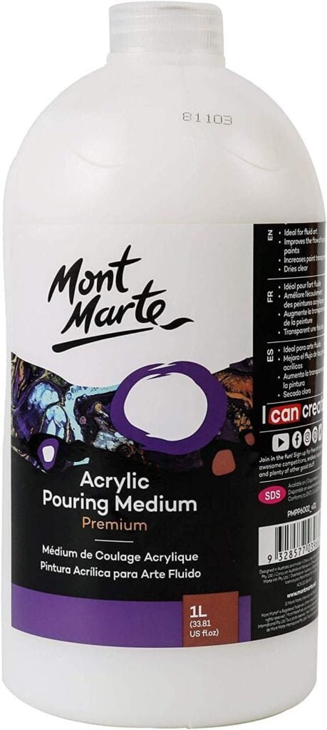 Mont Marte Premium Acrylic Pouring Medium 33.8oz (1L)
