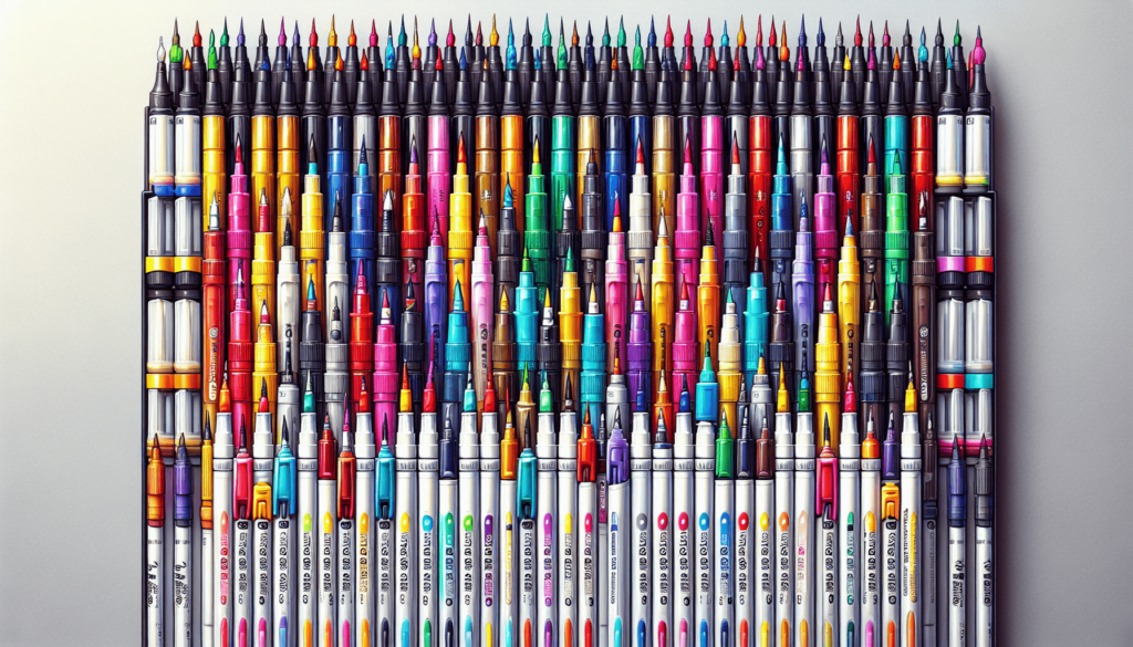 60 Colors Dual Tip Acrylic Paint Pens, Premium Acrylic Paint Markers with Brush and Fine Tip, Paint Pens and Paint Markers for Rock Painting, Wood, Canvas, Glass Ceramic Surfaces