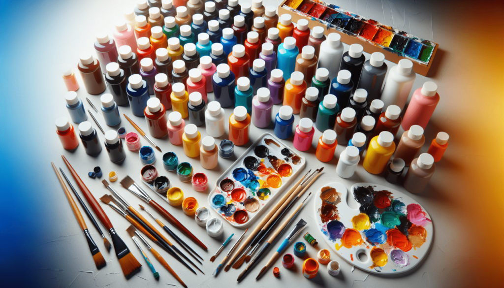 Shuttle Art Acrylic Paint Set, 36 Colors Acrylic Paint with Brushes Palette, 2oz Bottles, Rich Pigments Non-toxic Paint for Artists Kids Adults, Art Supplies for Canvas Rock Ceramic Wood Painting